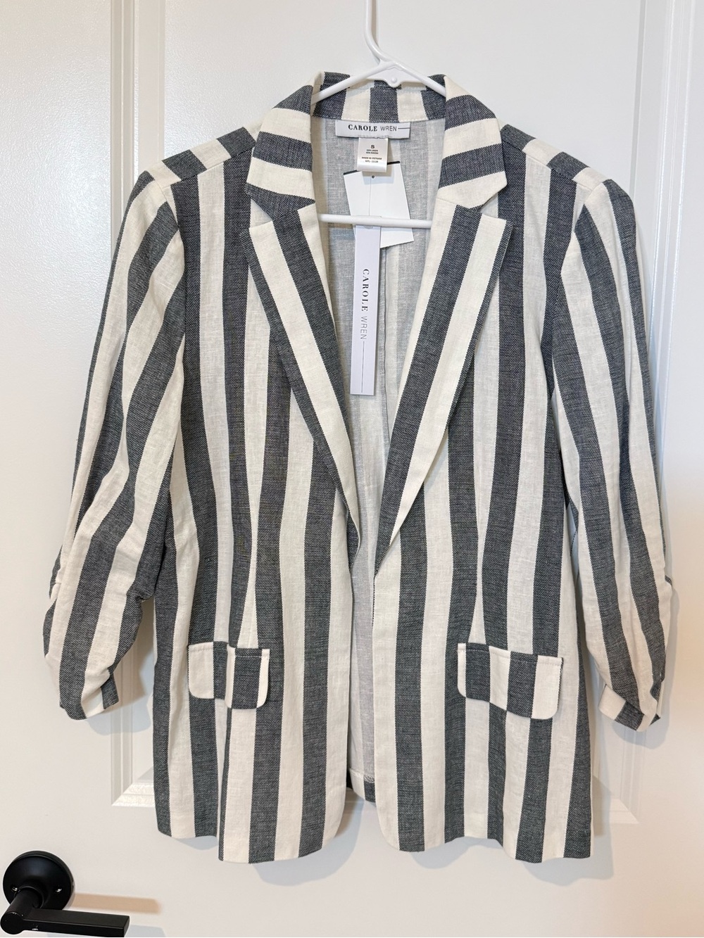 3/4 sleeve blazer